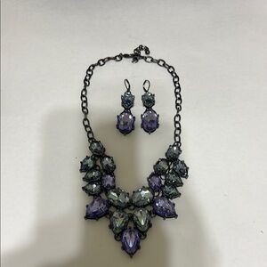 Statement Necklace Real Collectibles by Adrienne w/ Earrings
